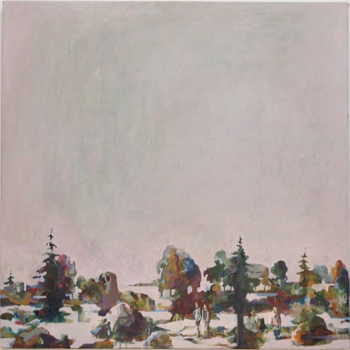 Ingen varg i skogen, 47x47 cm 2011, OPD