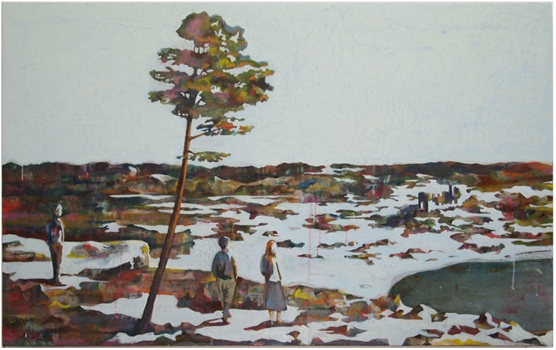 Vandrarna, 98x60 cm 2011, OPD